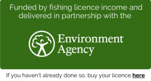 Funded by fishing licence income by the Environment Agency