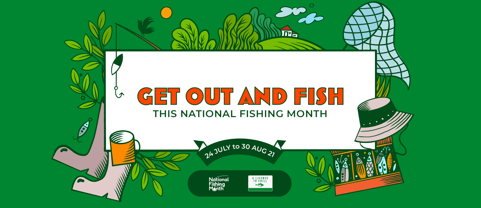 Get Fishing | National Fishing Month Banner Strip-2500px