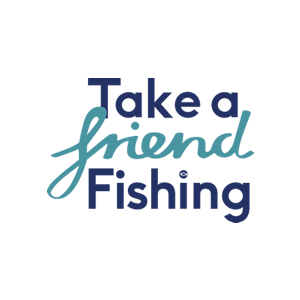 Get Fishing | Take a Friend Fishing 2021 Logo 300px x 300px