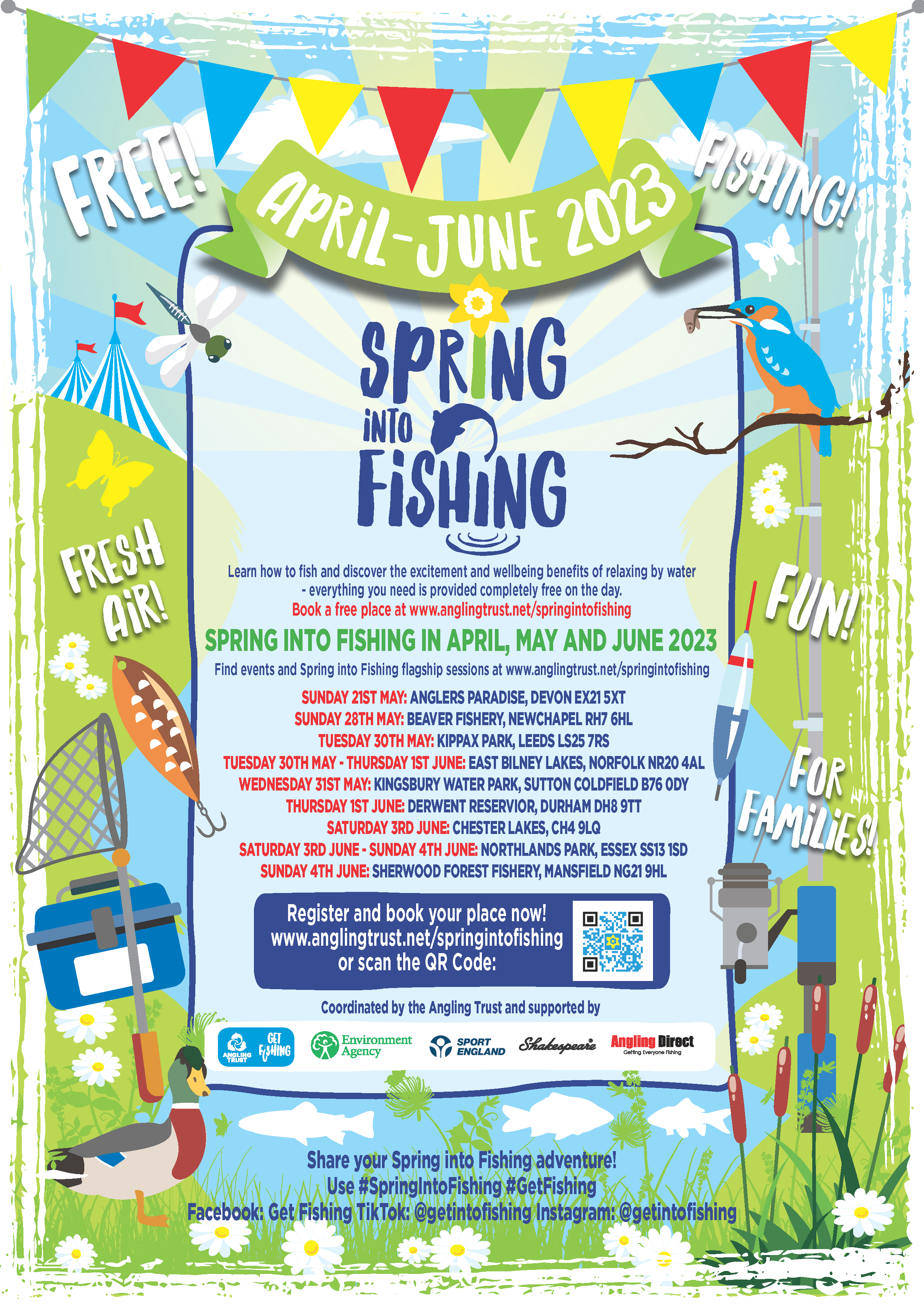 Spring into Fishing poster 2023