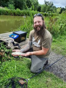 Get Fishing | Leigh with a silver fish