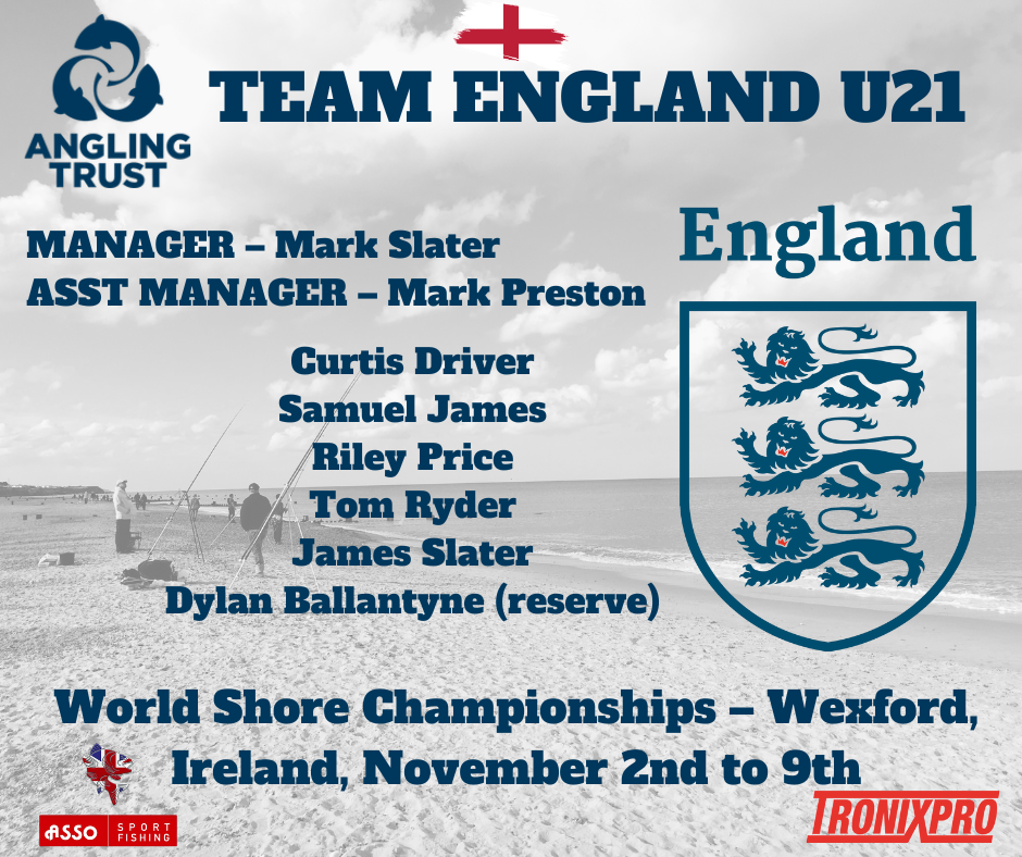 ENGLAND SHORE SQUADS FOR 2024 ANNOUNCED Angling Trust   England U21 WC 2024 