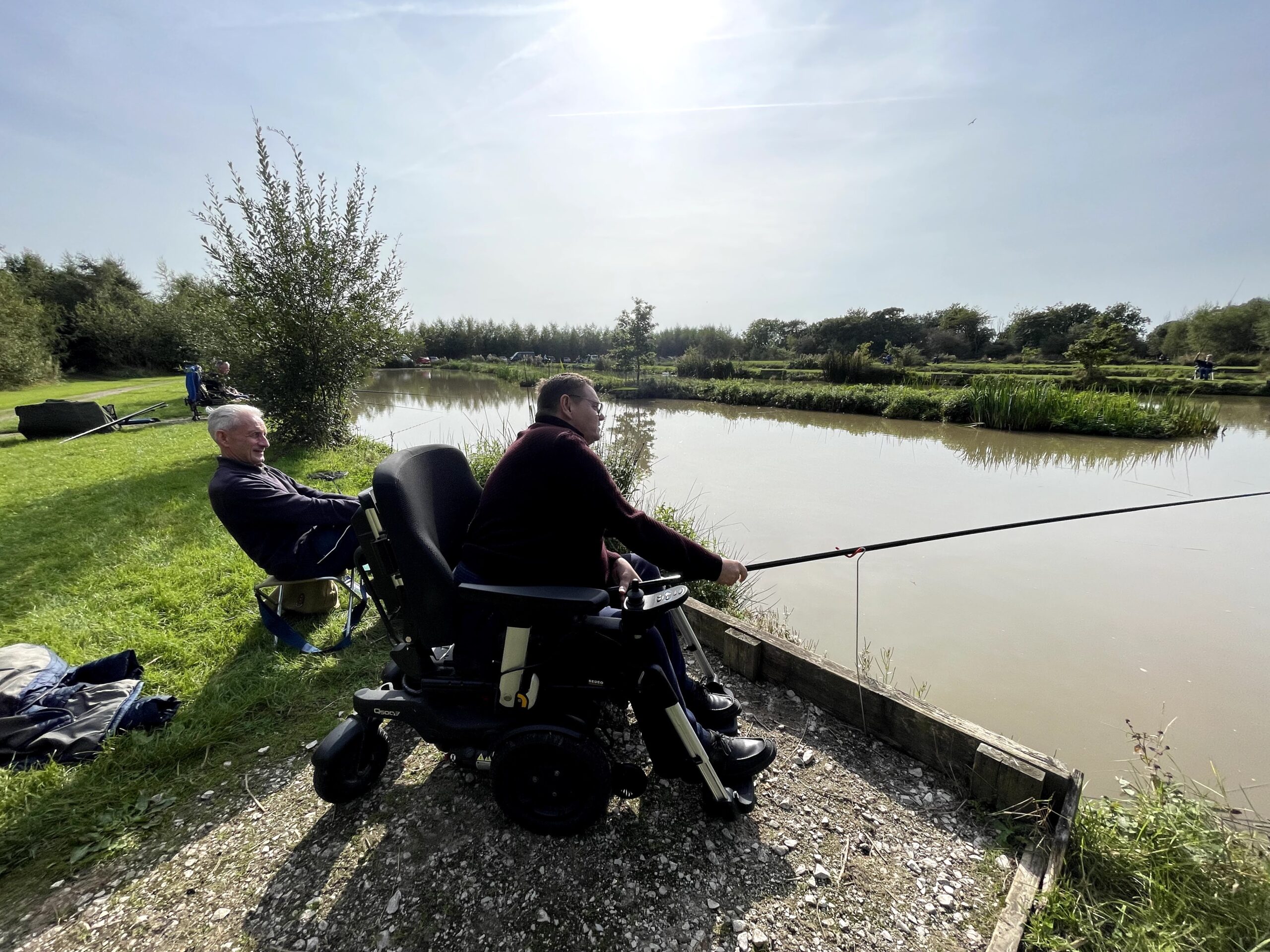 Accessible angling at NeuroMuscular Centre fishing days